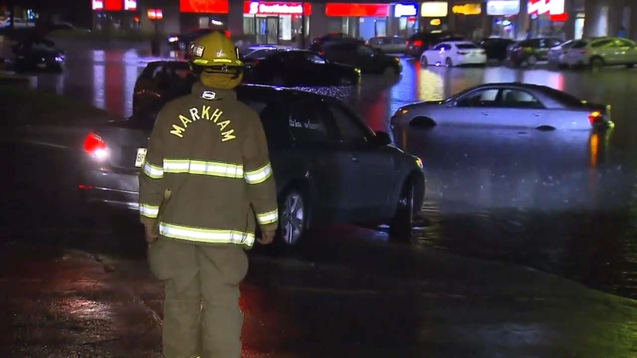Cars submerged in parts of the GTA after thunderstorm